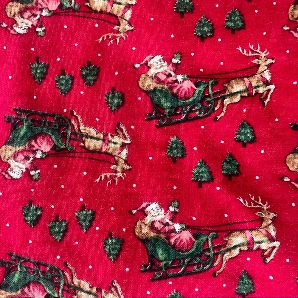 VTG Cranston Fabrics Country Christmas Accent Pillow Cover Lace Handmade 14x14